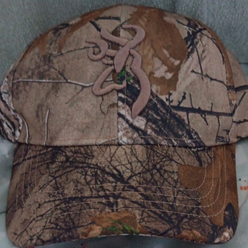 Browning Camo Hat with Embroidered Design